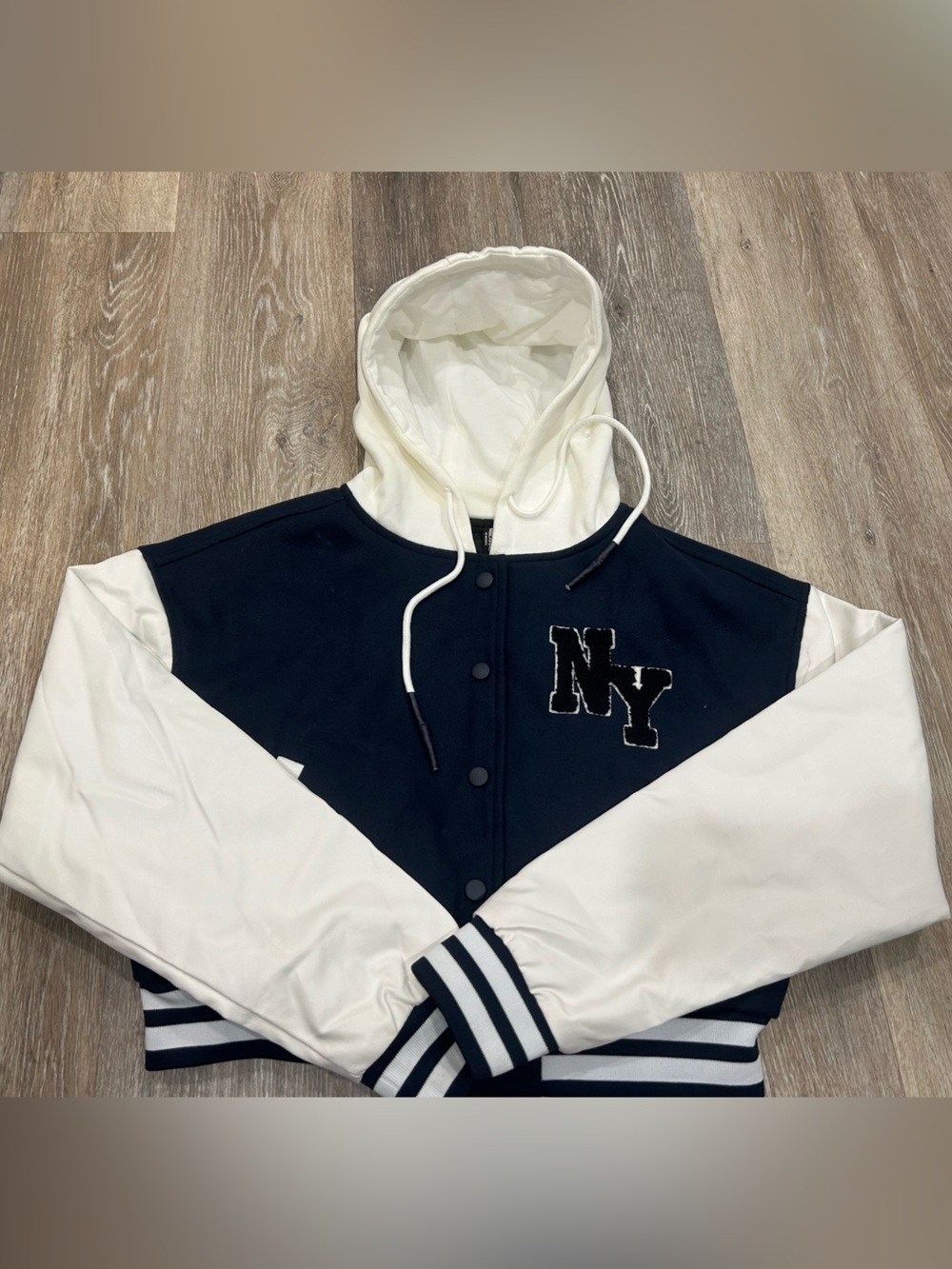 American Apparel Color Block Varsity Jacket Size Medium